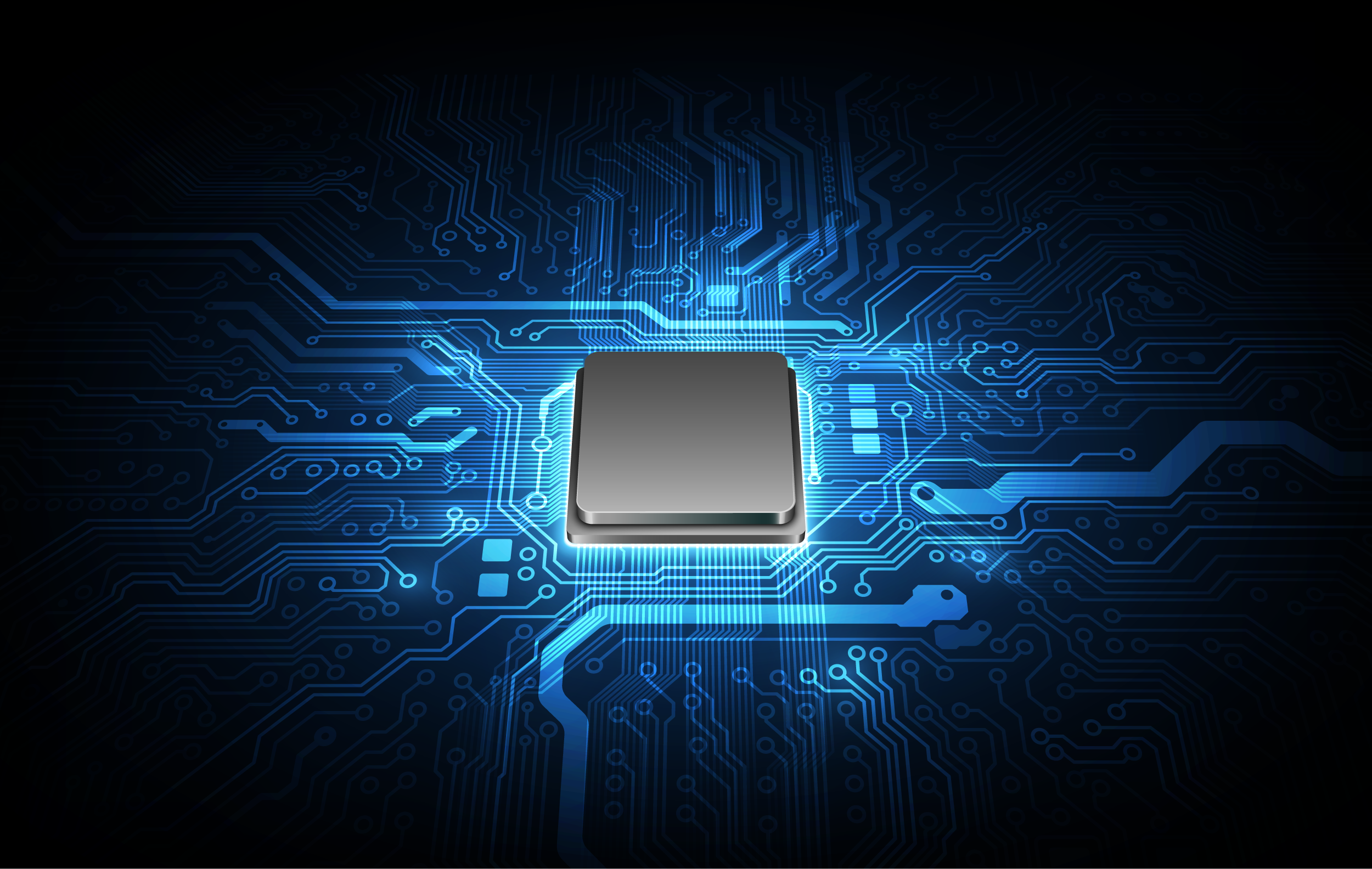 An image of a microprocessor with a faded background around it