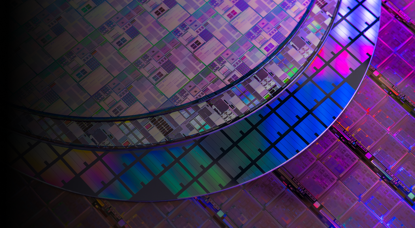 Glowing semiconductor wafer
