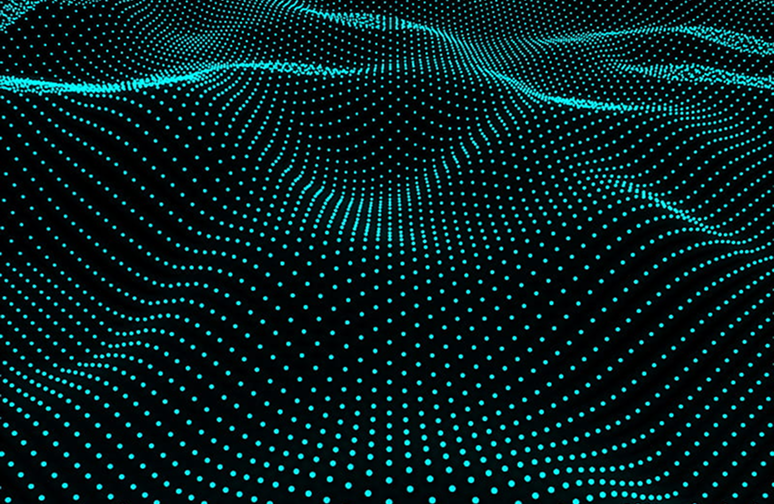 Abstract digital wave pattern